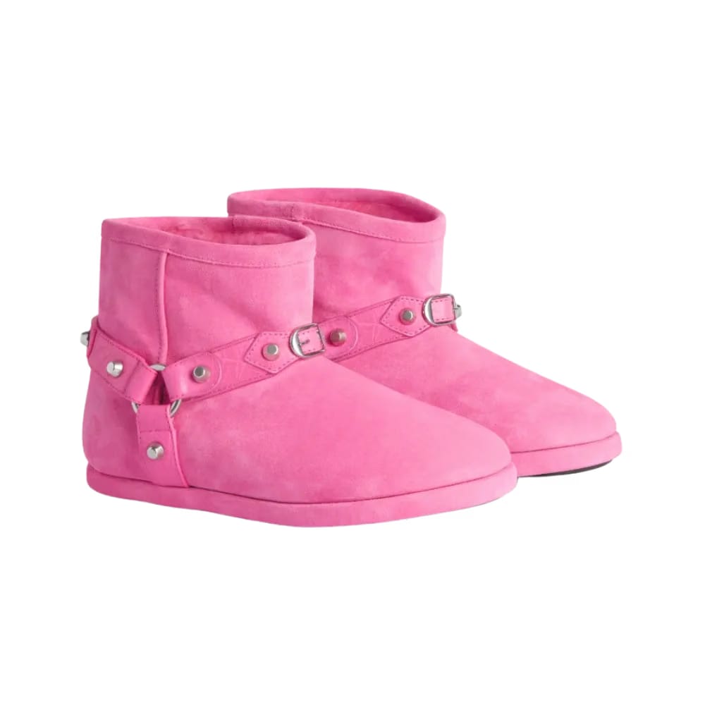 Balenciaga Alaska Soft Bootie In Dark Pink