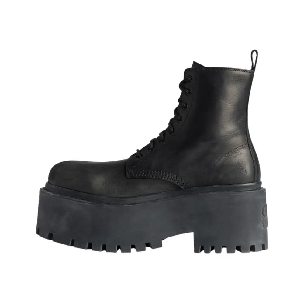 Balenciaga Strike Platform Bootie In Black