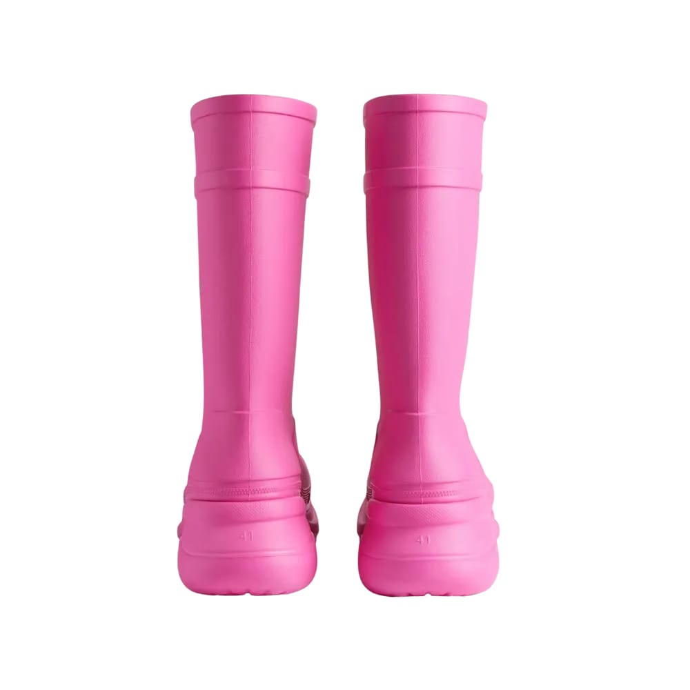 Balenciaga Crocs Boot In Bright Pink