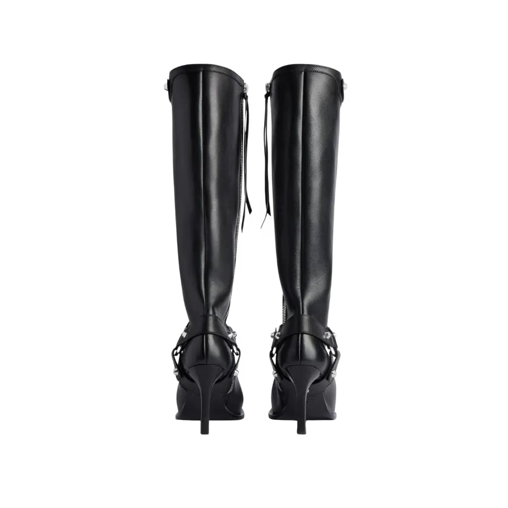 Balenciaga City Boot With Harness In Black