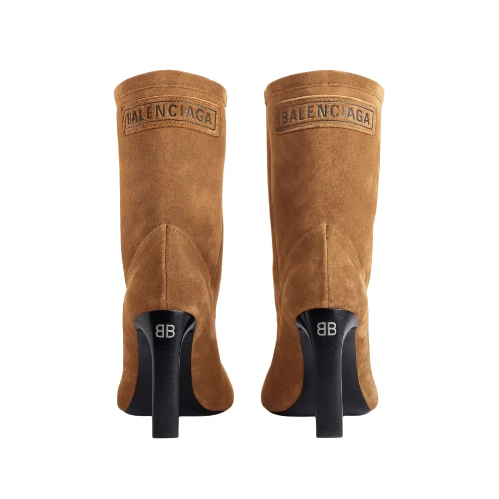 Balenciaga Fargo Bootie In Brown