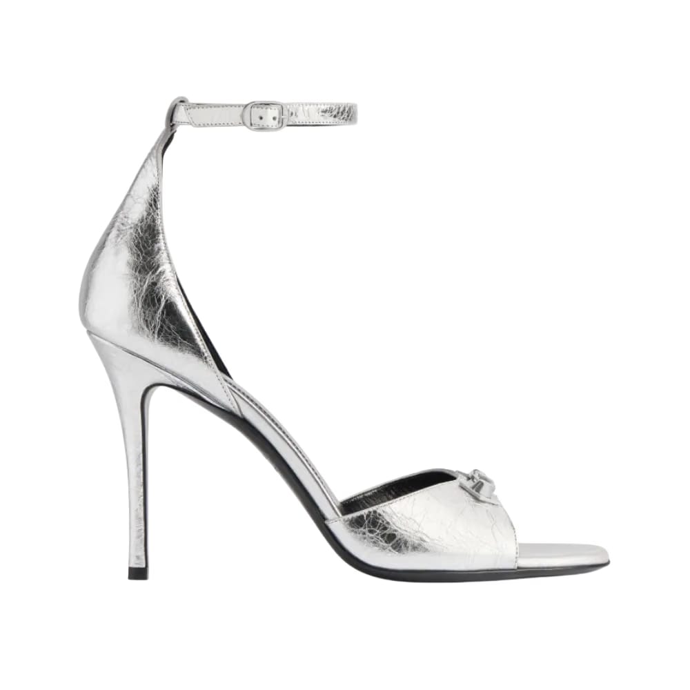Balenciaga City Uptown Sandal In Silver