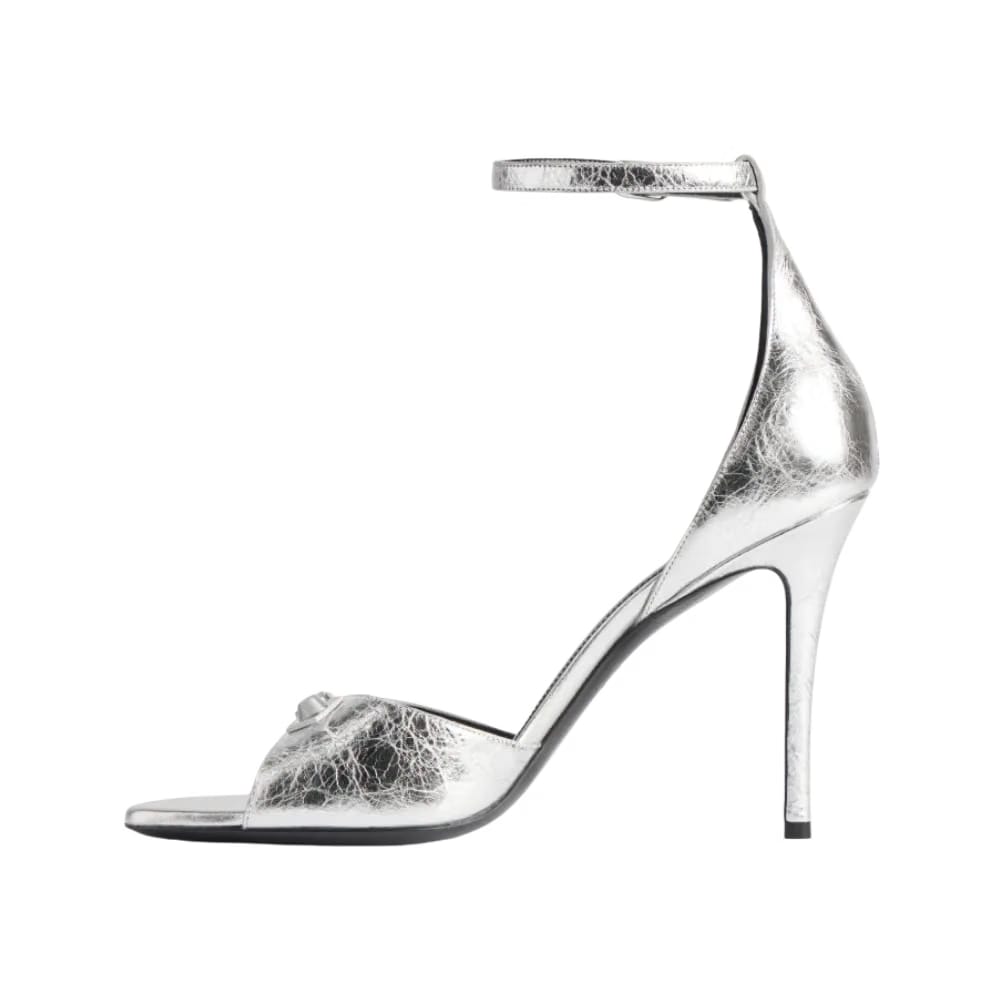 Balenciaga City Uptown Sandal In Silver