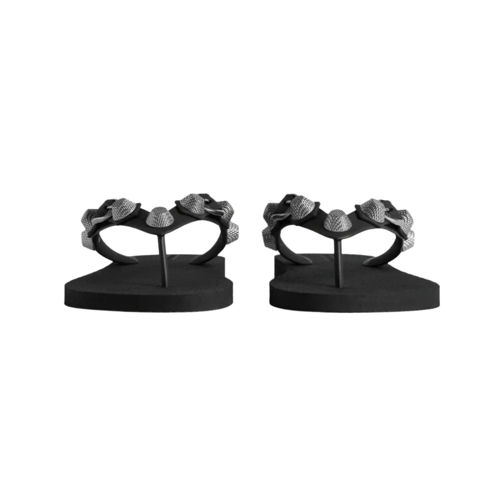 Balenciaga Cagole Thong Sandal In Black