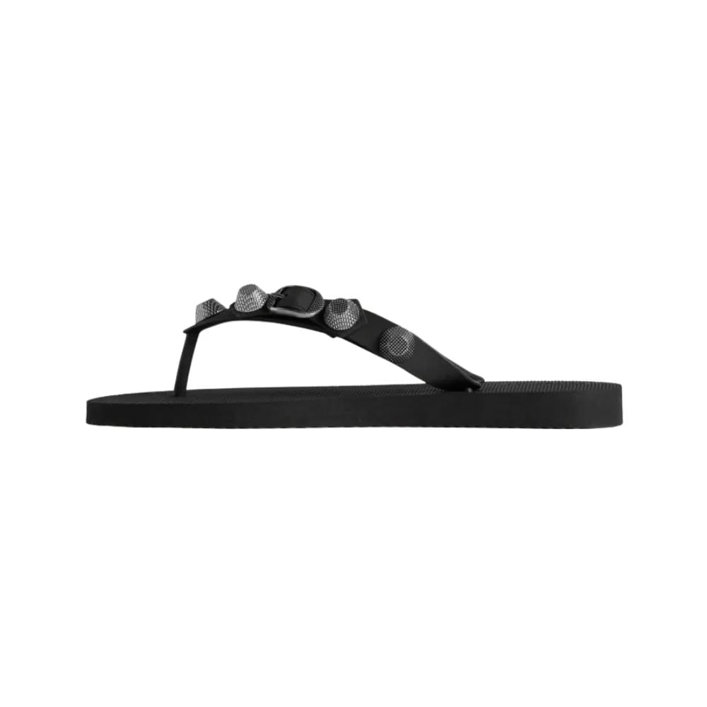 Balenciaga Cagole Thong Sandal In Black