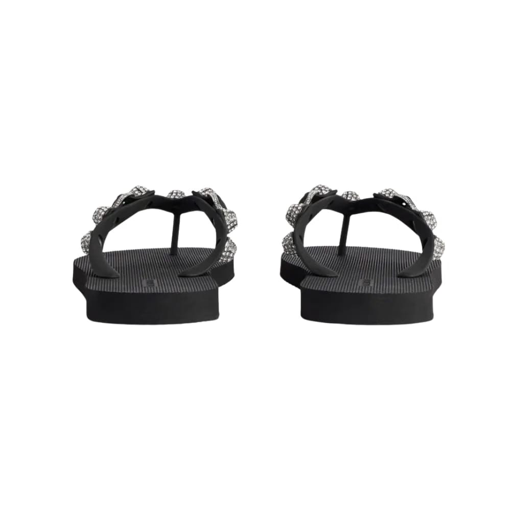 Balenciaga Cagole Thong Sandal In Crystal