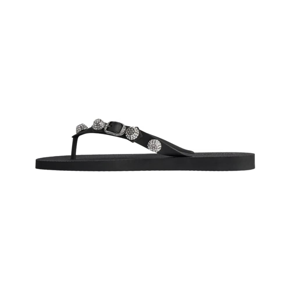 Balenciaga Cagole Thong Sandal In Crystal