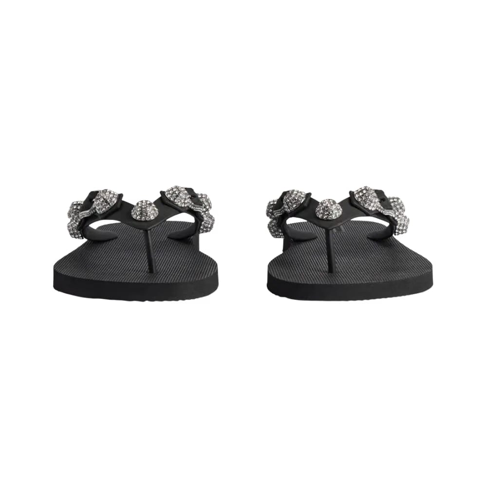 Balenciaga Cagole Thong Sandal In Crystal