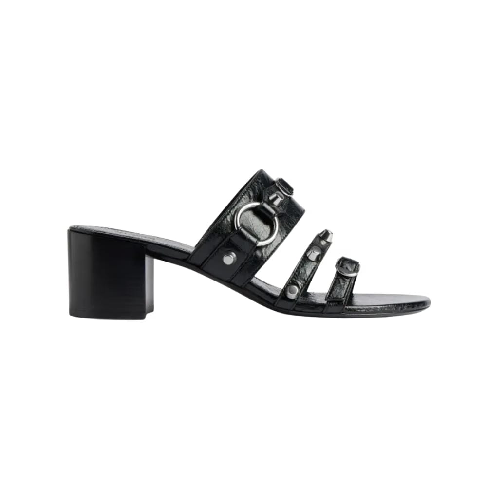 Balenciaga City Sandal In Black