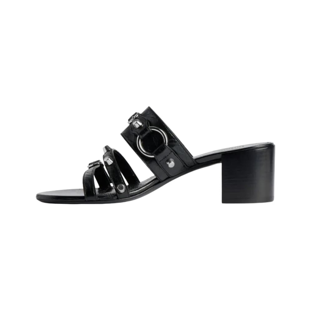 Balenciaga City Sandal In Black