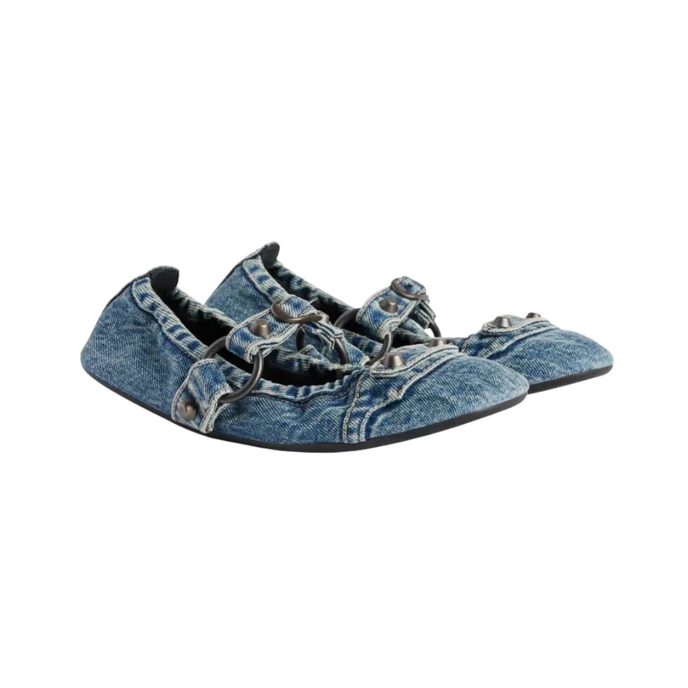 Balenciaga City Ballerina In Blue