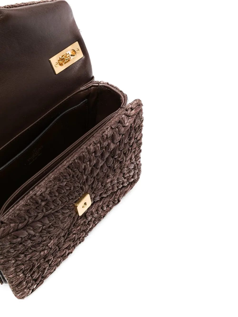 One Stud woven shoulder bag