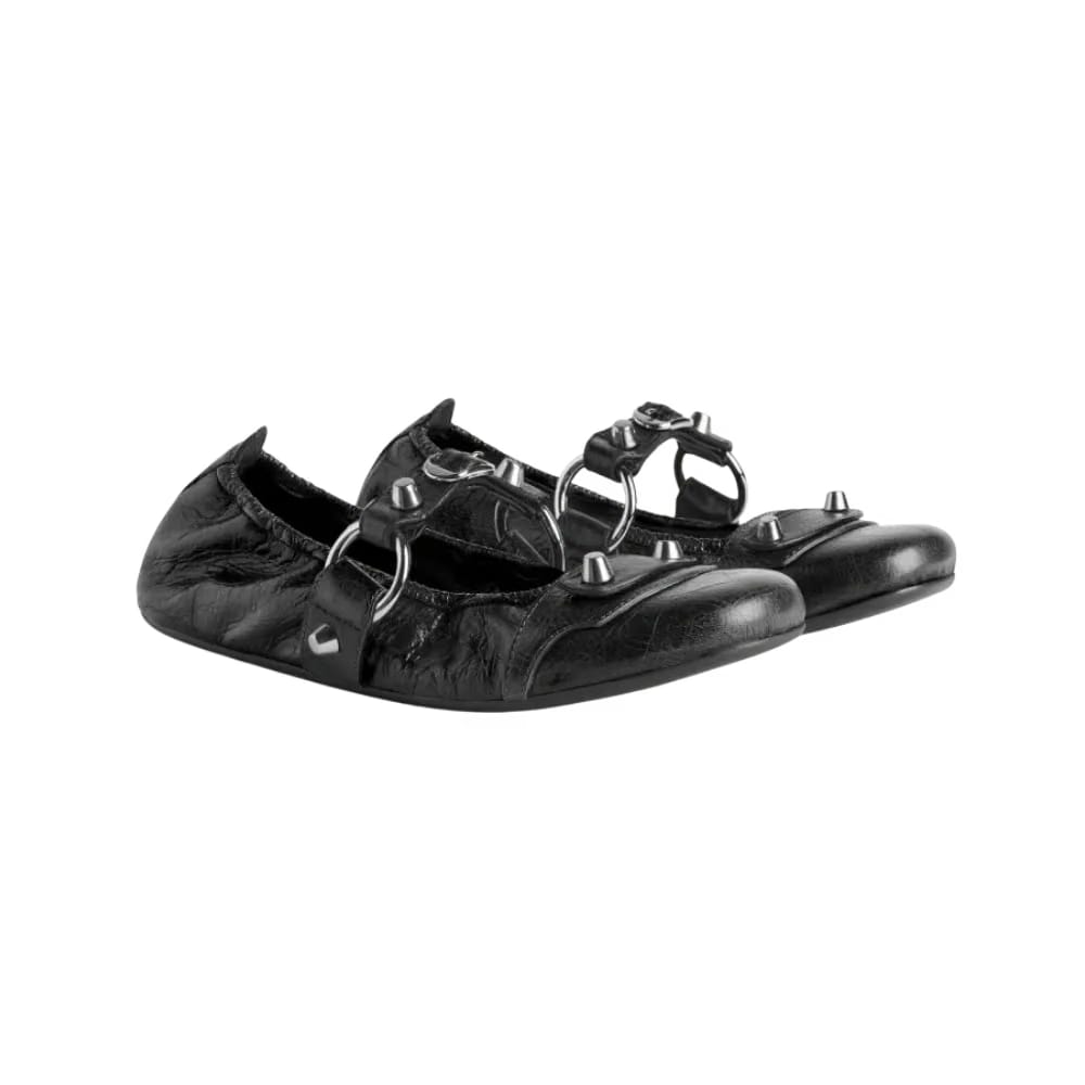 Balenciaga City Ballerina In Black