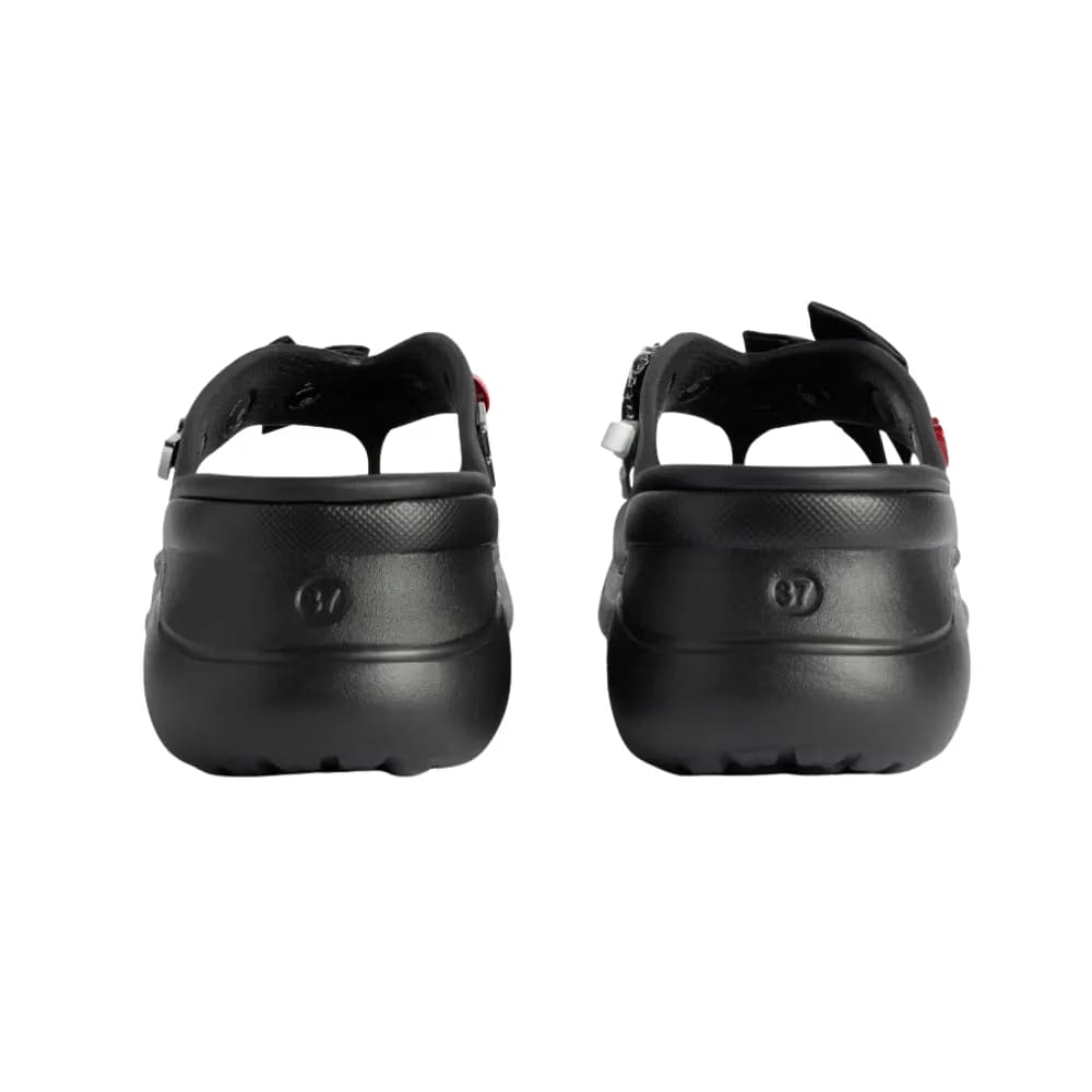 Balenciaga Crocs Thong Jibbitz In Black