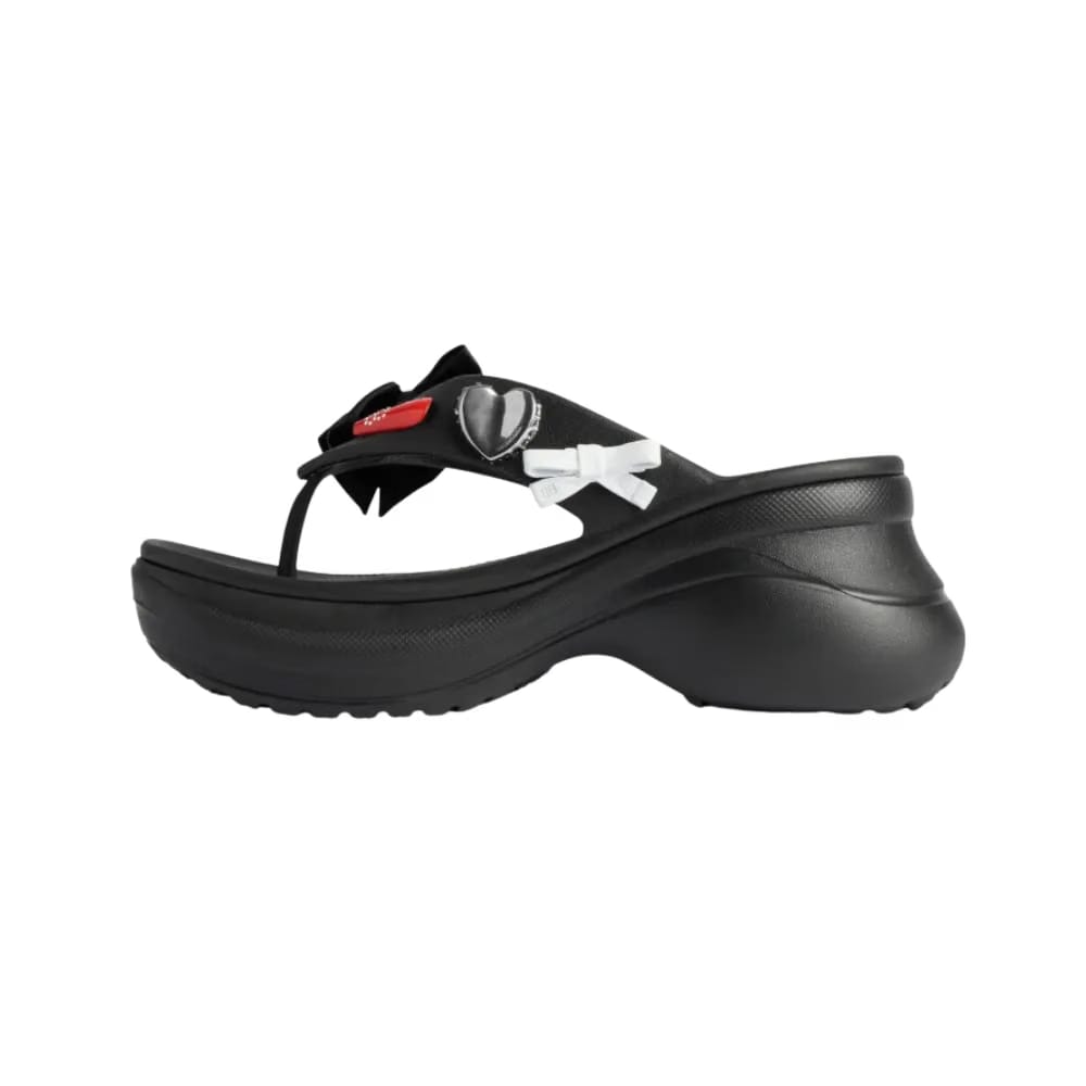 Balenciaga Crocs Thong Jibbitz In Black