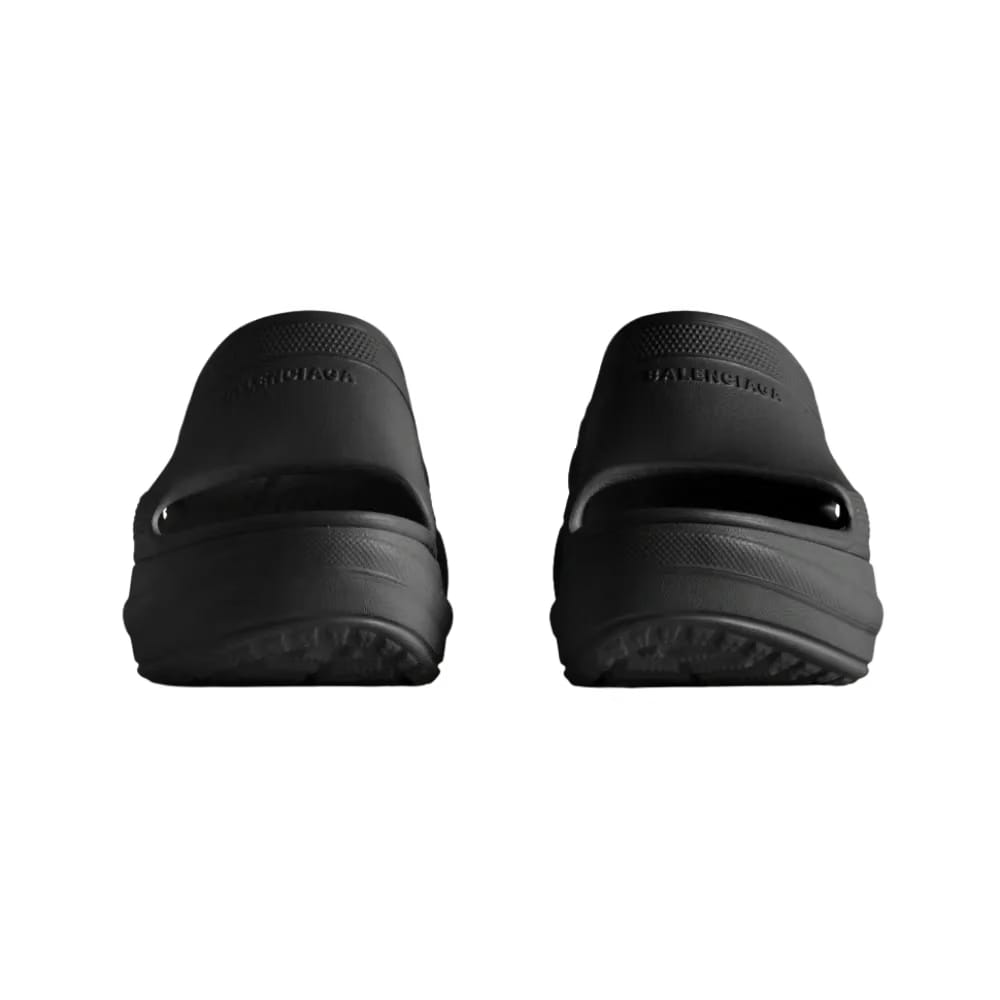 Balenciaga Pool Crocs Slide Sandal In Black