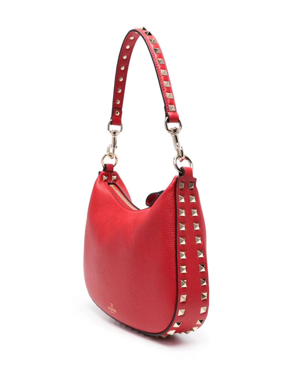 Rockstud-embellished leather shoulder bag