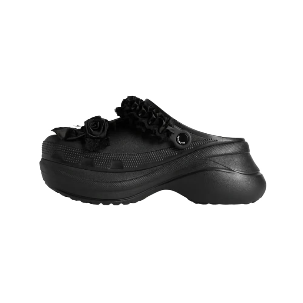 Balenciaga Crocs Mule Jibbitz In Black