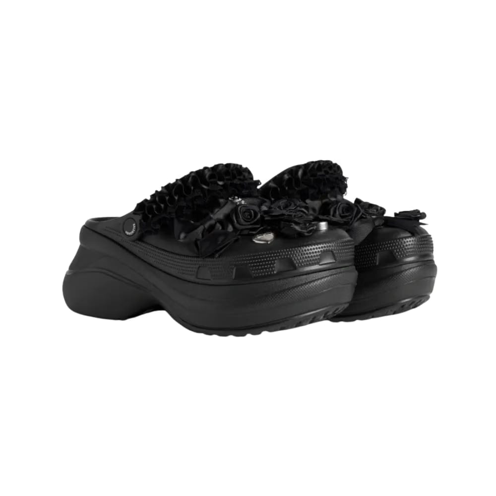 Balenciaga Crocs Mule Jibbitz In Black