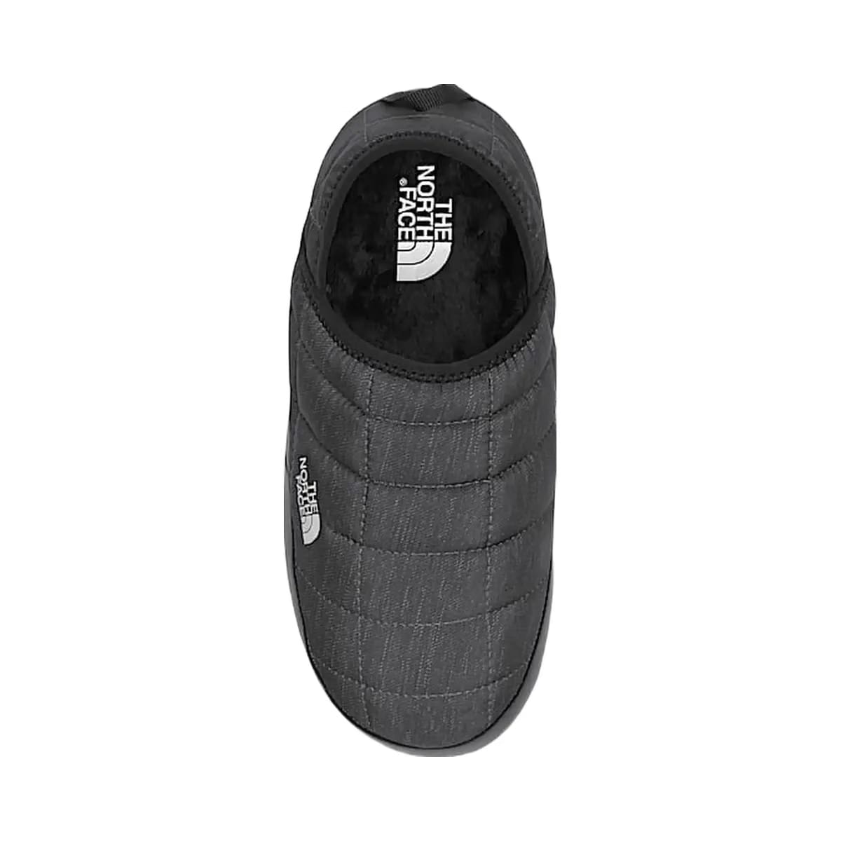 The North Face Womens Thermoball Traction Mules Phantom Grey Heather Print/TNF Black