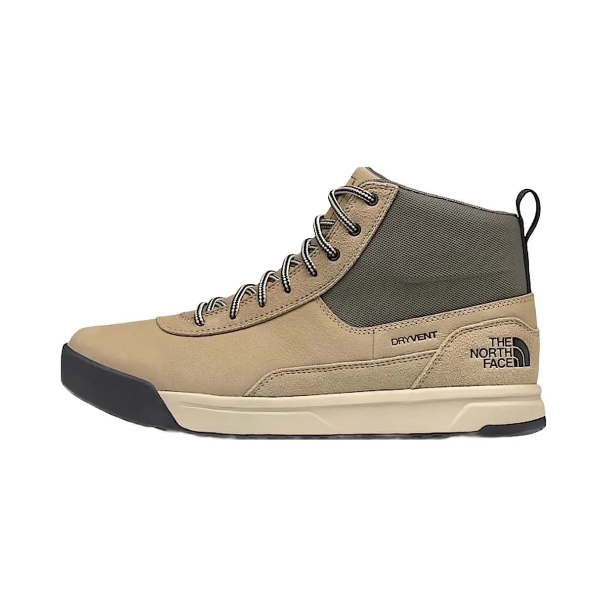 The North Face Mens Larimer Mid Waterproof Boots Khaki Stone Khaki Stone/New Taupe Green