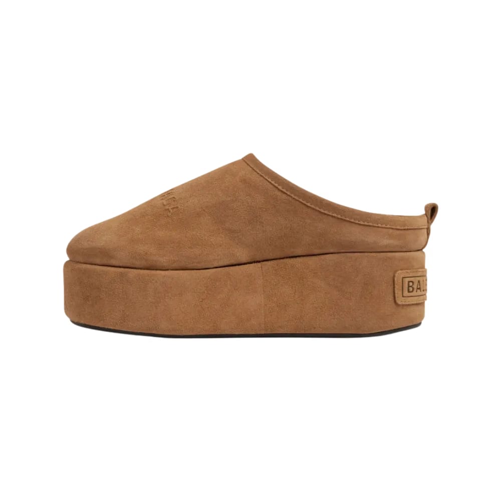 Balenciaga Alaska Soft Platform Mule In Brown