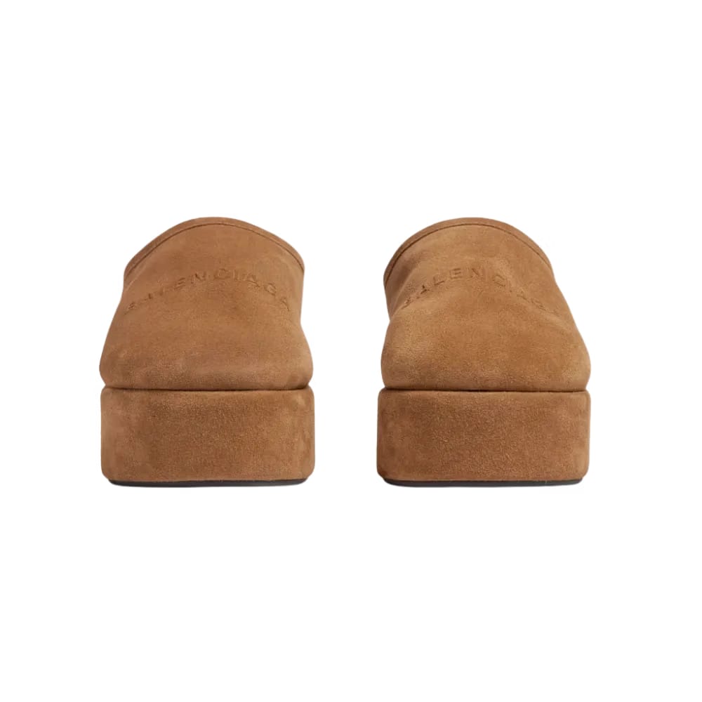Balenciaga Alaska Soft Platform Mule In Brown