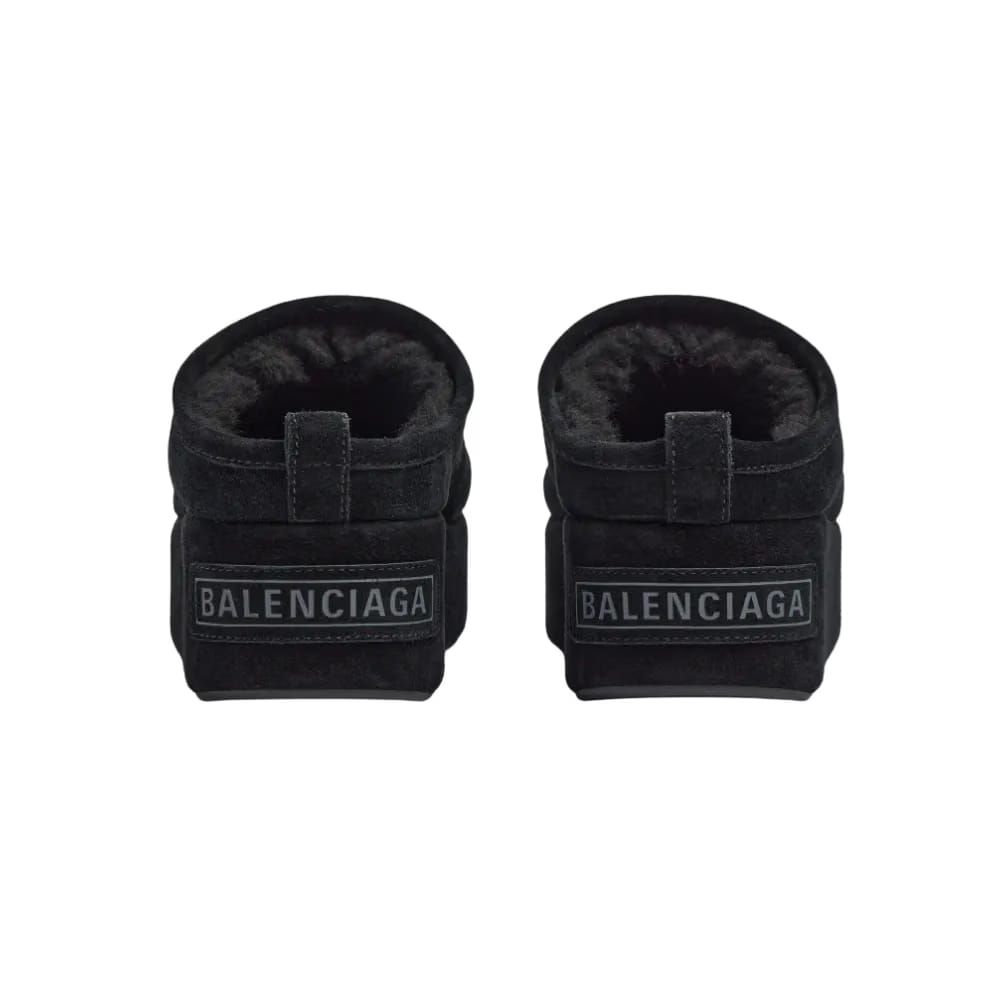 Balenciaga Alaska Soft Platform Mule In Black