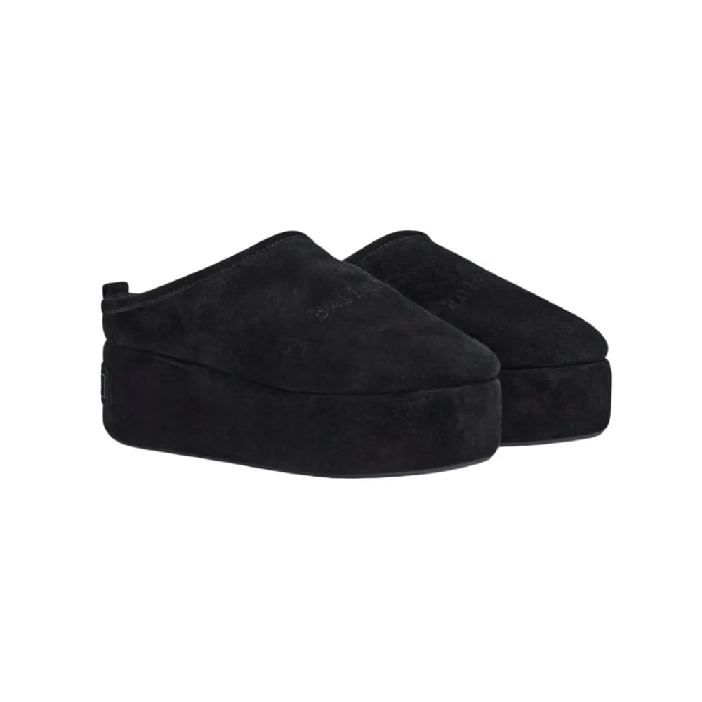 Balenciaga Alaska Soft Platform Mule In Black