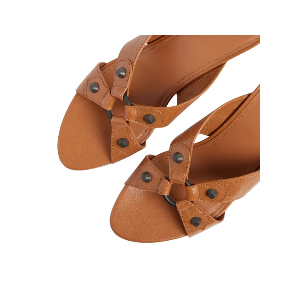 Balenciaga City Sandal In Camel