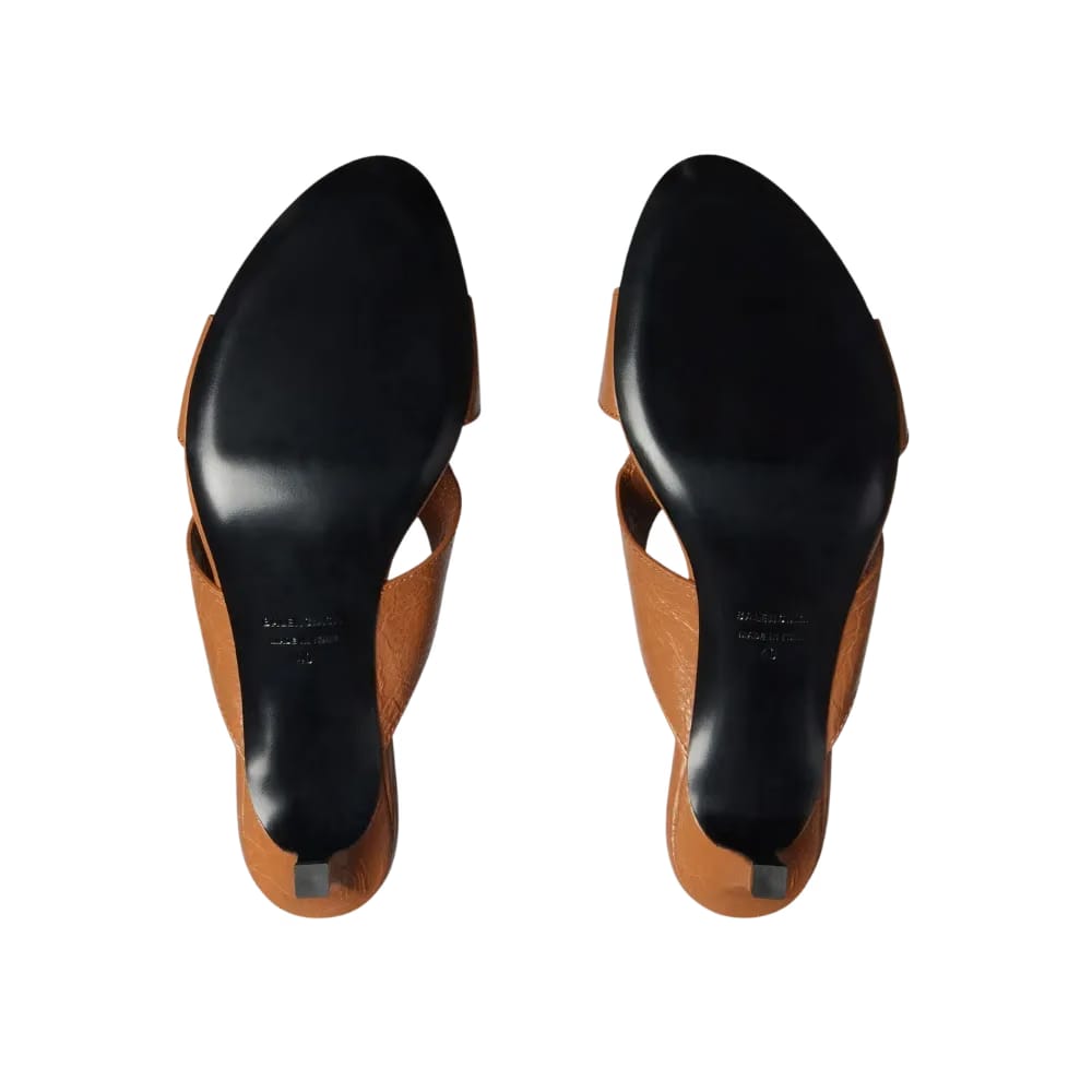 Balenciaga City Sandal In Camel