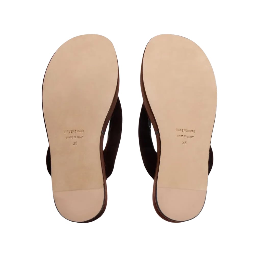 Balenciaga Gaeta Thong In Moka