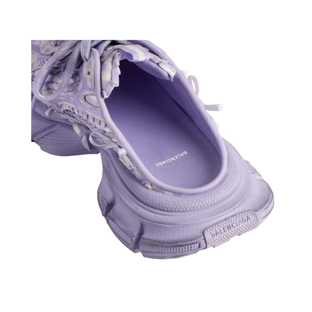 Balenciaga 3XL Check Mule In Lilac