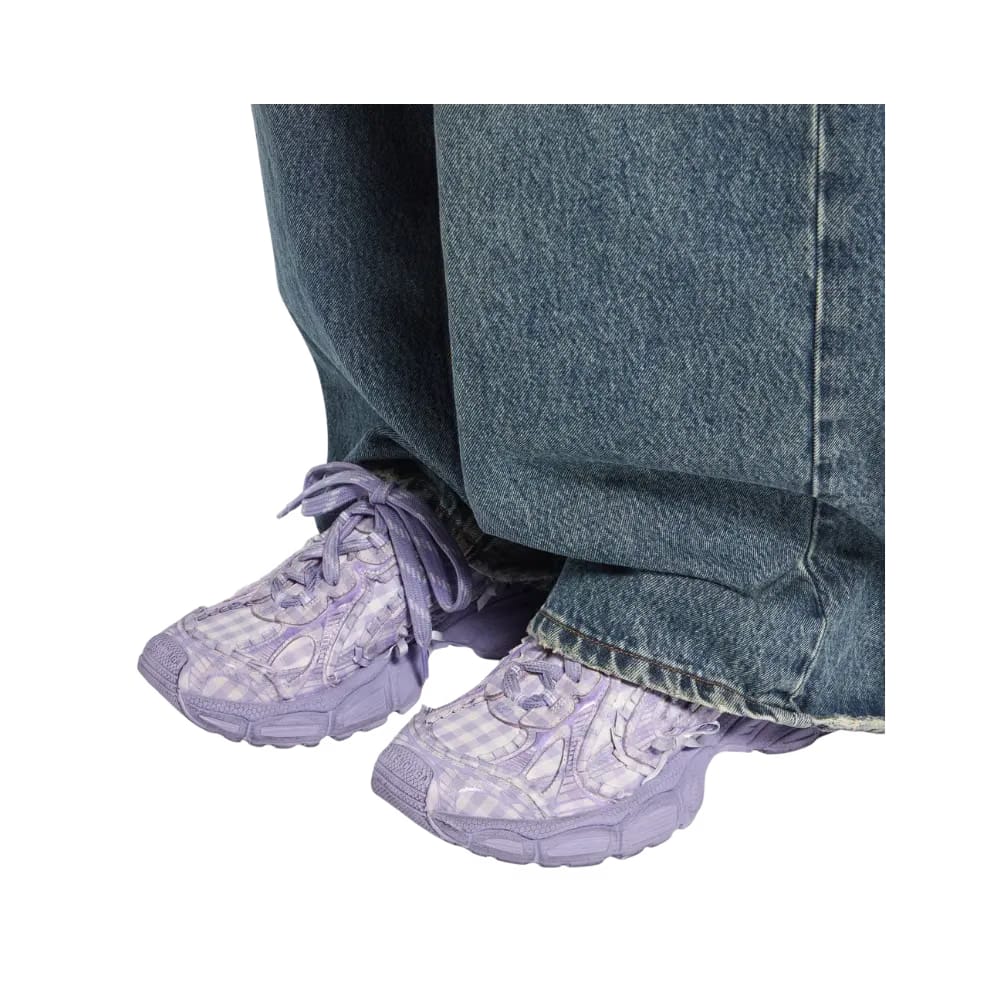 Balenciaga 3XL Check Mule In Lilac