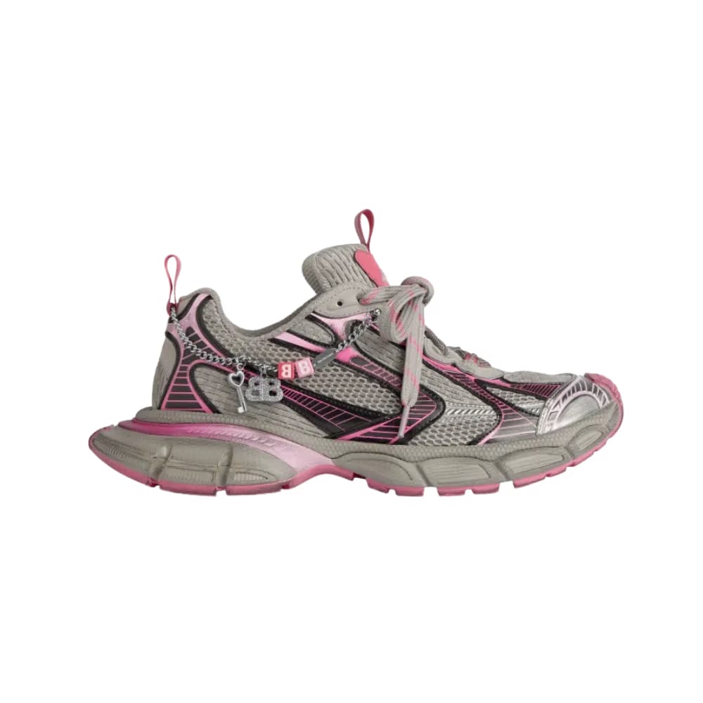 Balenciaga 3XL Gradient Sneaker With Charms In Pink