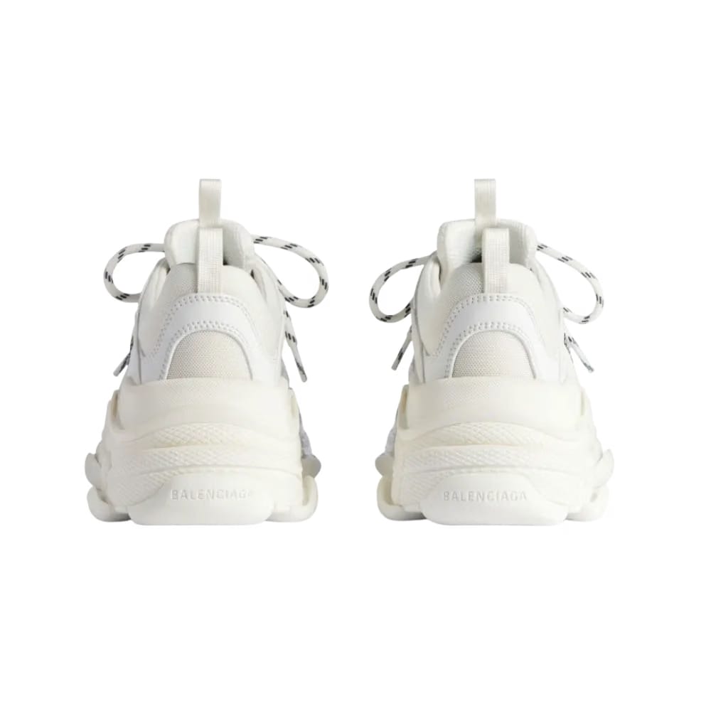 Balenciaga Triple S Glitter Spray Sneaker In Silver