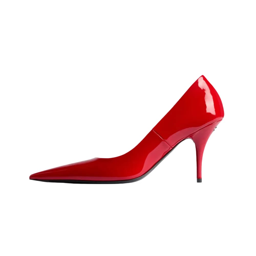 Balenciaga Avenue Pump In Cherry Red