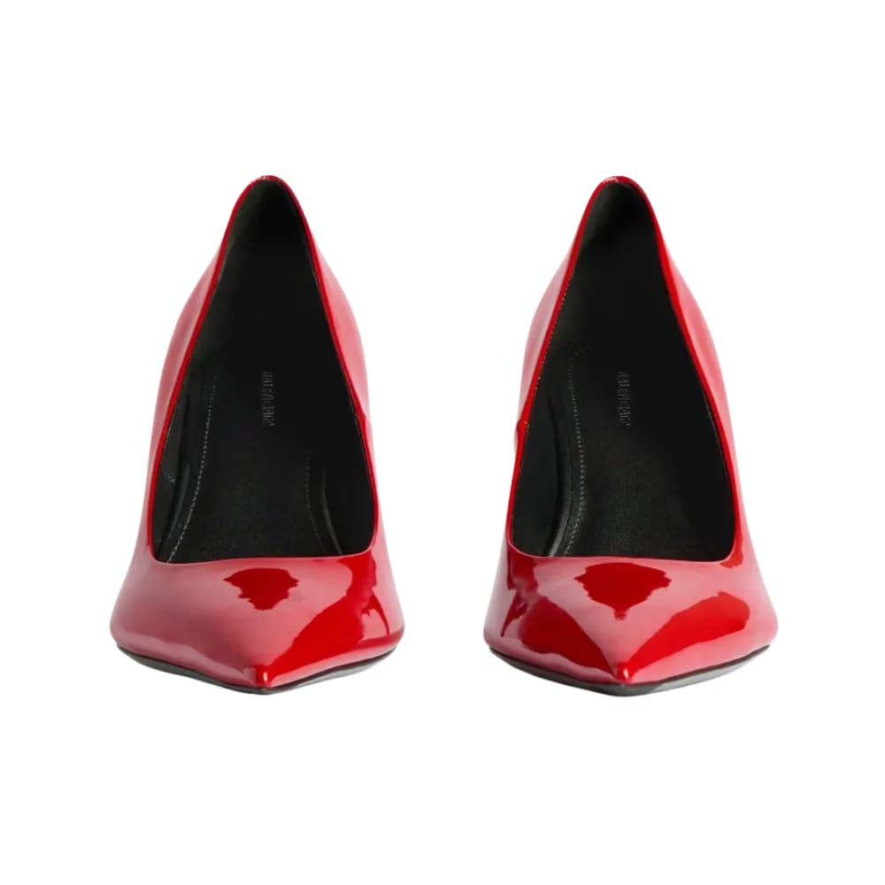 Balenciaga Avenue Pump In Cherry Red