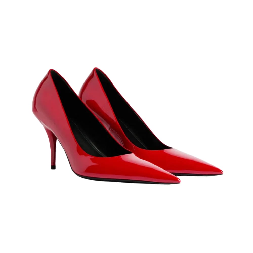 Balenciaga Avenue Pump In Cherry Red