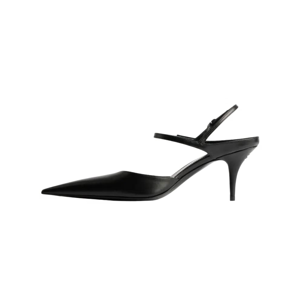 Balenciaga Avenue Bow Slingback In Black
