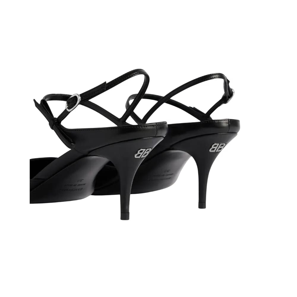 Balenciaga Avenue Bow Slingback In Black