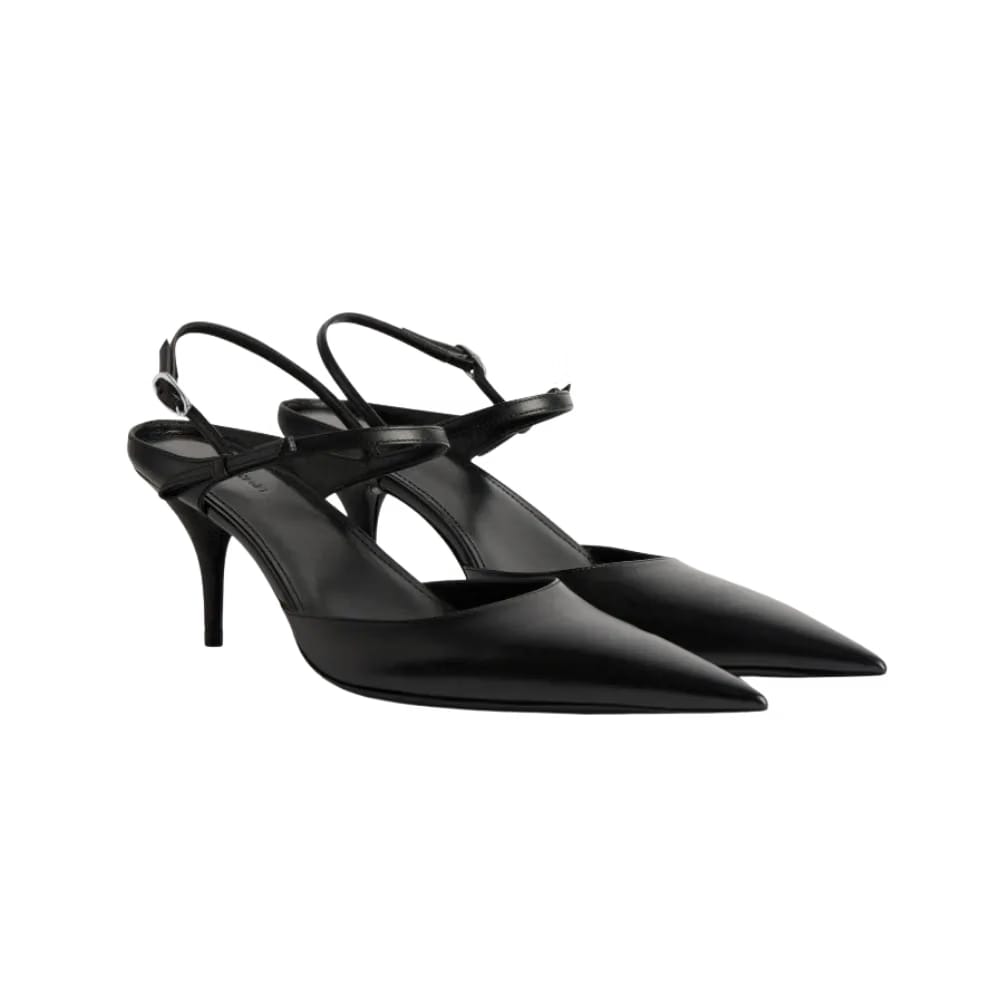 Balenciaga Avenue Bow Slingback In Black