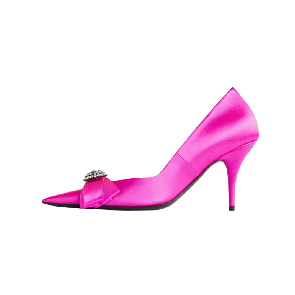 Balenciaga Avenue Palazzo Pump In Fuchsia