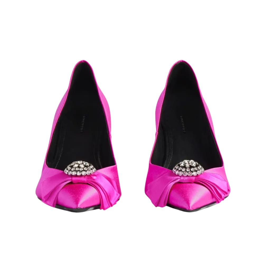 Balenciaga Avenue Palazzo Pump In Fuchsia