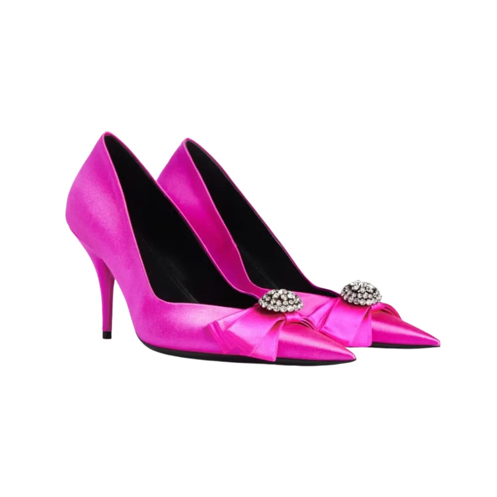 Balenciaga Avenue Palazzo Pump In Fuchsia