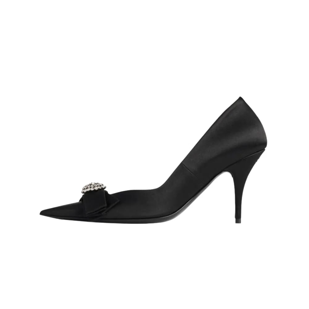 Balenciaga Avenue Palazzo Pump In Black