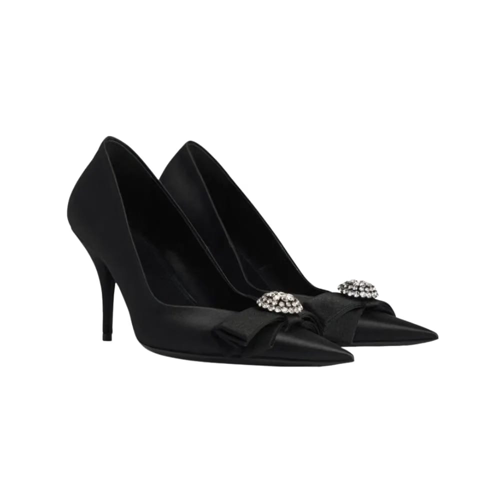 Balenciaga Avenue Palazzo Pump In Black