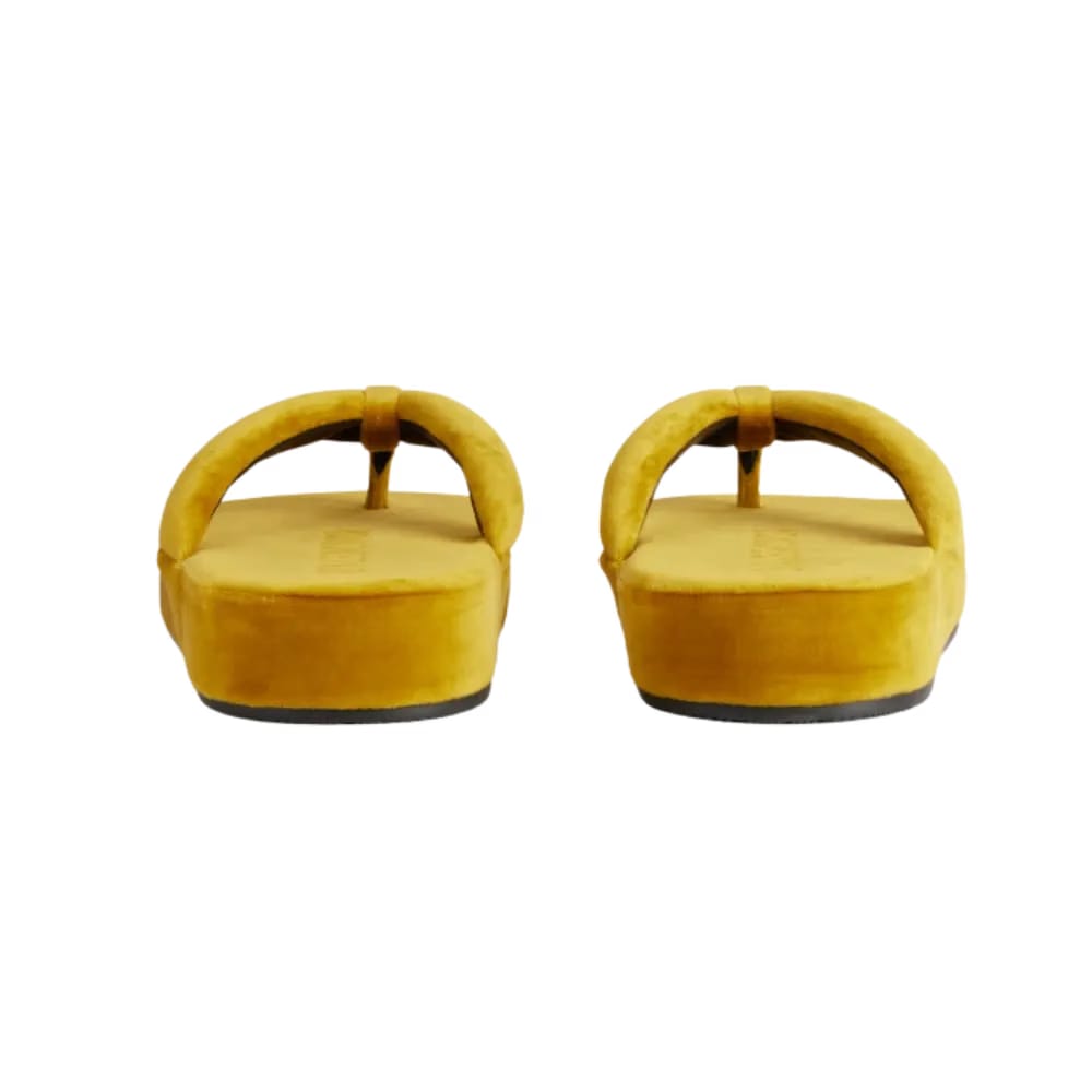Balenciaga Jet Lag Thong In Mustard