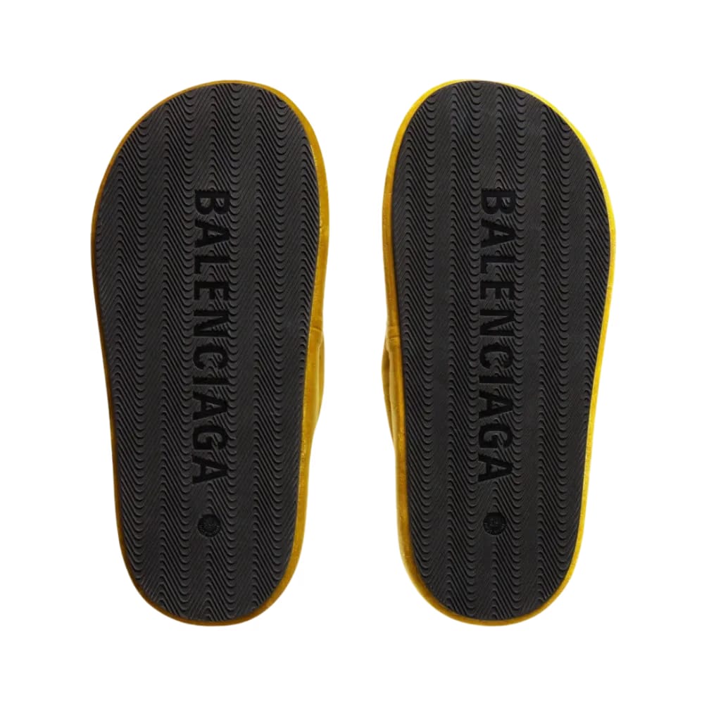Balenciaga Jet Lag Thong In Mustard