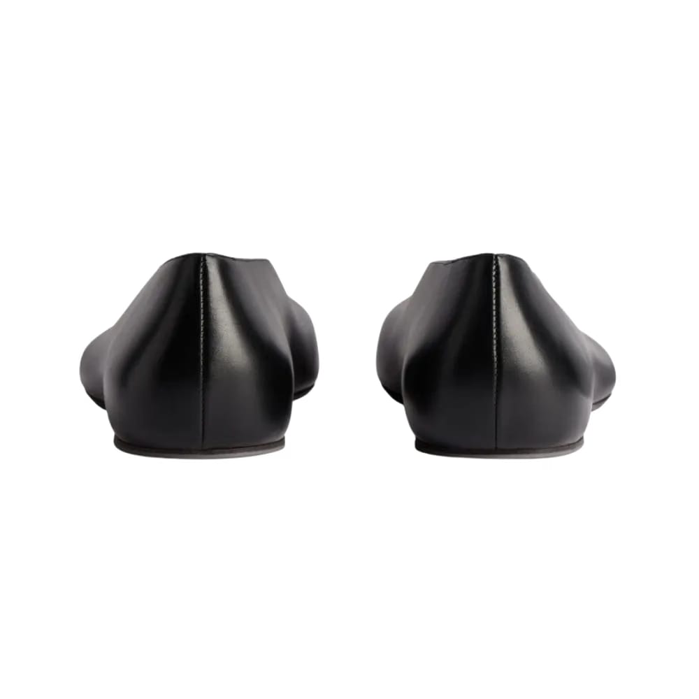 Balenciaga Duchesse Ballerina Flat In Black